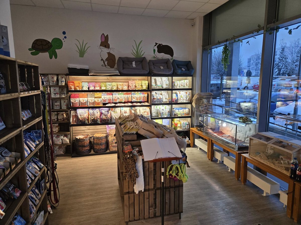 Prodejna U mazlíčků – interiér